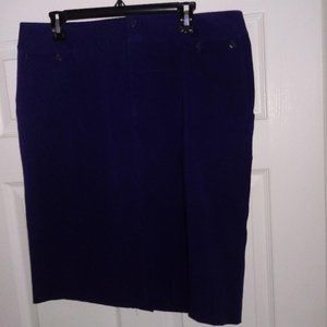 NWOT Ralph Lauren M cotton Navy Blue skirt 10/10